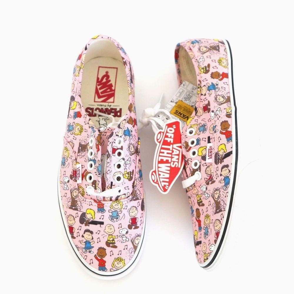 Pink Charlie Brown and Peanuts Vans